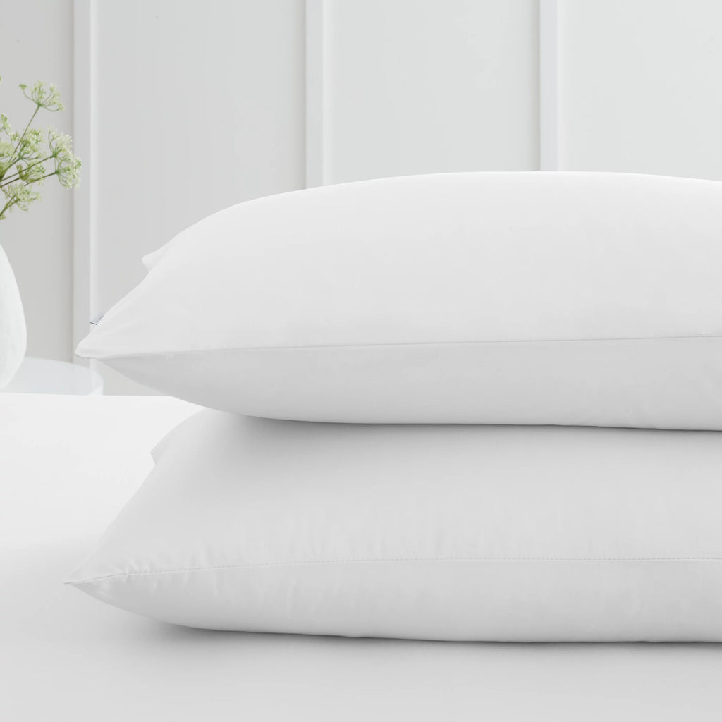 Bianca 200TC Cotton Percale Pillowcase Pair White 50x75cm