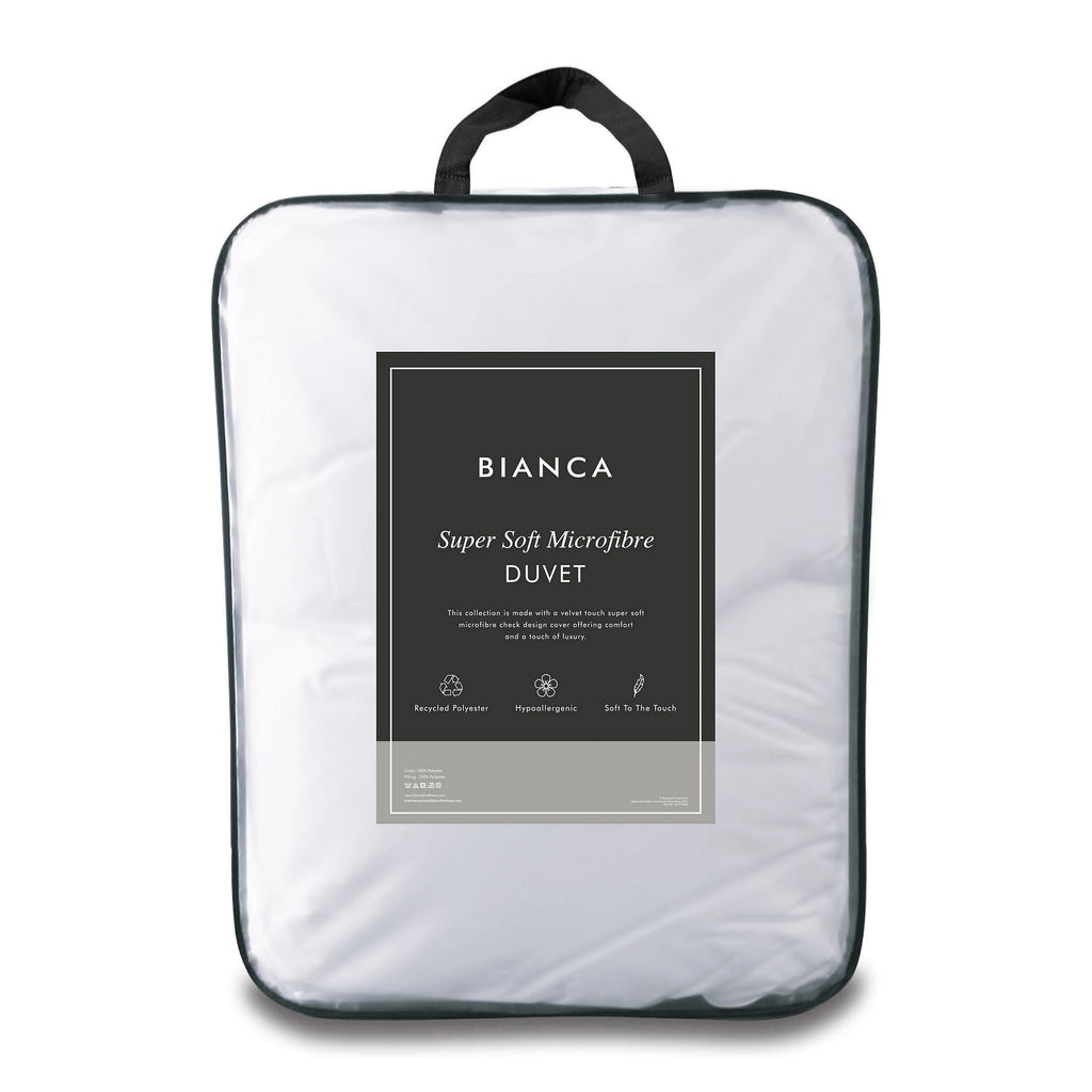 Bianca Fine Linens Super Soft Microfibre 10.5 tog Duvet White