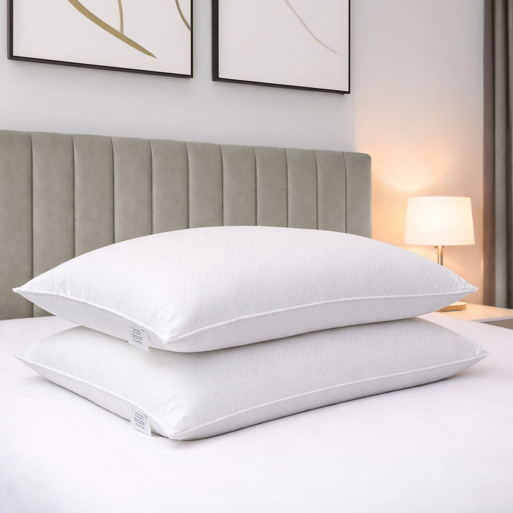 Bianca Fine Linens Super Soft Microfibre Pillow Pair White
