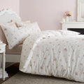 Bianca Vintage Rosebud Lace 200TC Cotton Duvet Cover Set Cream
