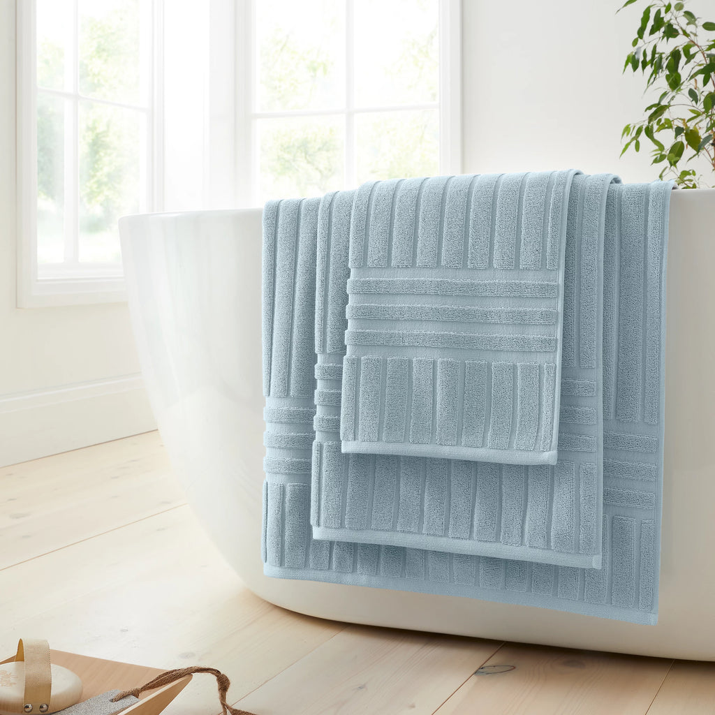 Bianca Hotel 100% Cotton Towels in Blue