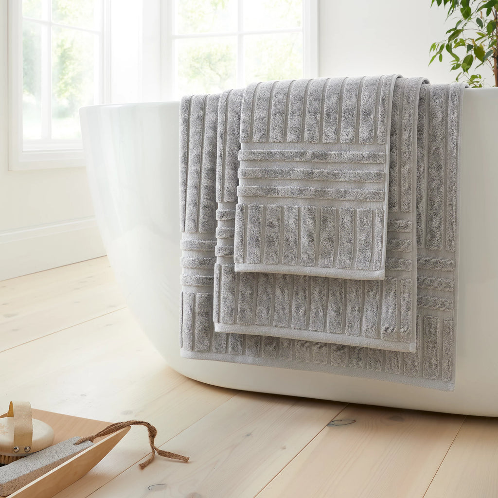 Bianca Hotel 100% Cotton Towels in Silver