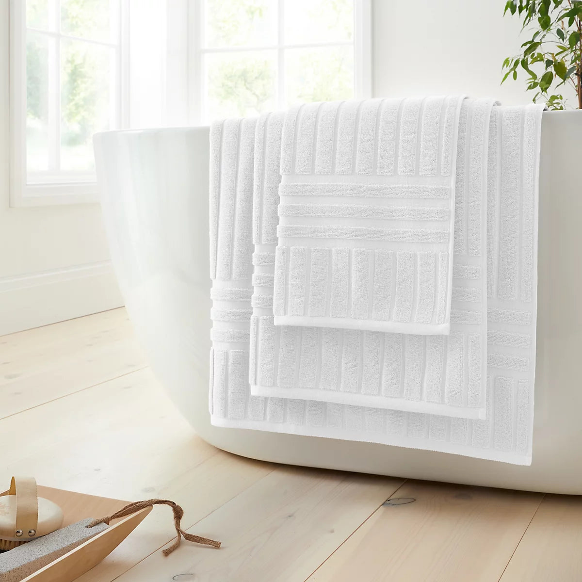 Bianca Hotel 100% Cotton Towels in White