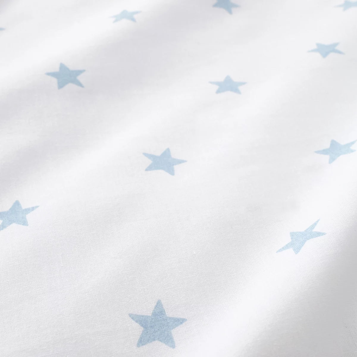 Bianca Mini Star & Stripes 100% Cotton Fitted Sheet in Blue