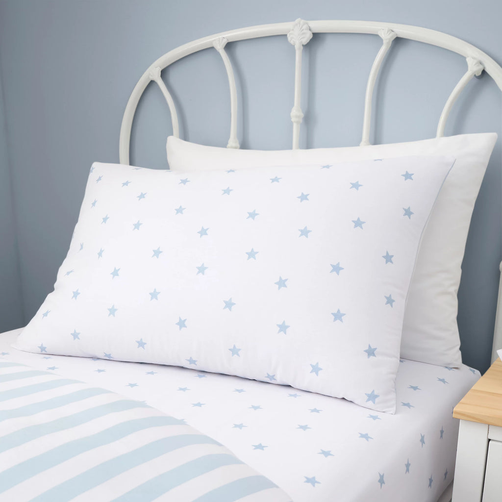 Bianca Mini Star & Stripes Reversible 100% Cotton Duvet Cover Set in Blue