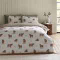 Catherine Lansfield Natural Angus Highland Cow Reversible Duvet Cover Set