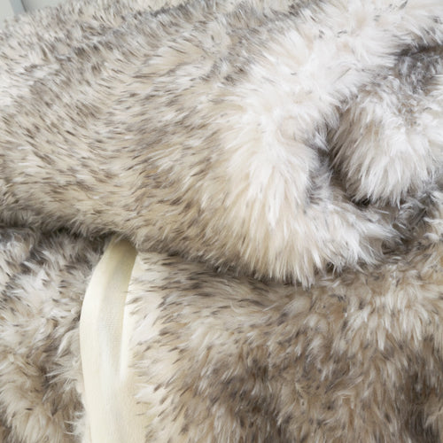 Catherine Lansfield Arctic Fox Cosy Faux Fur 130x170cm Blanket Throw Grey