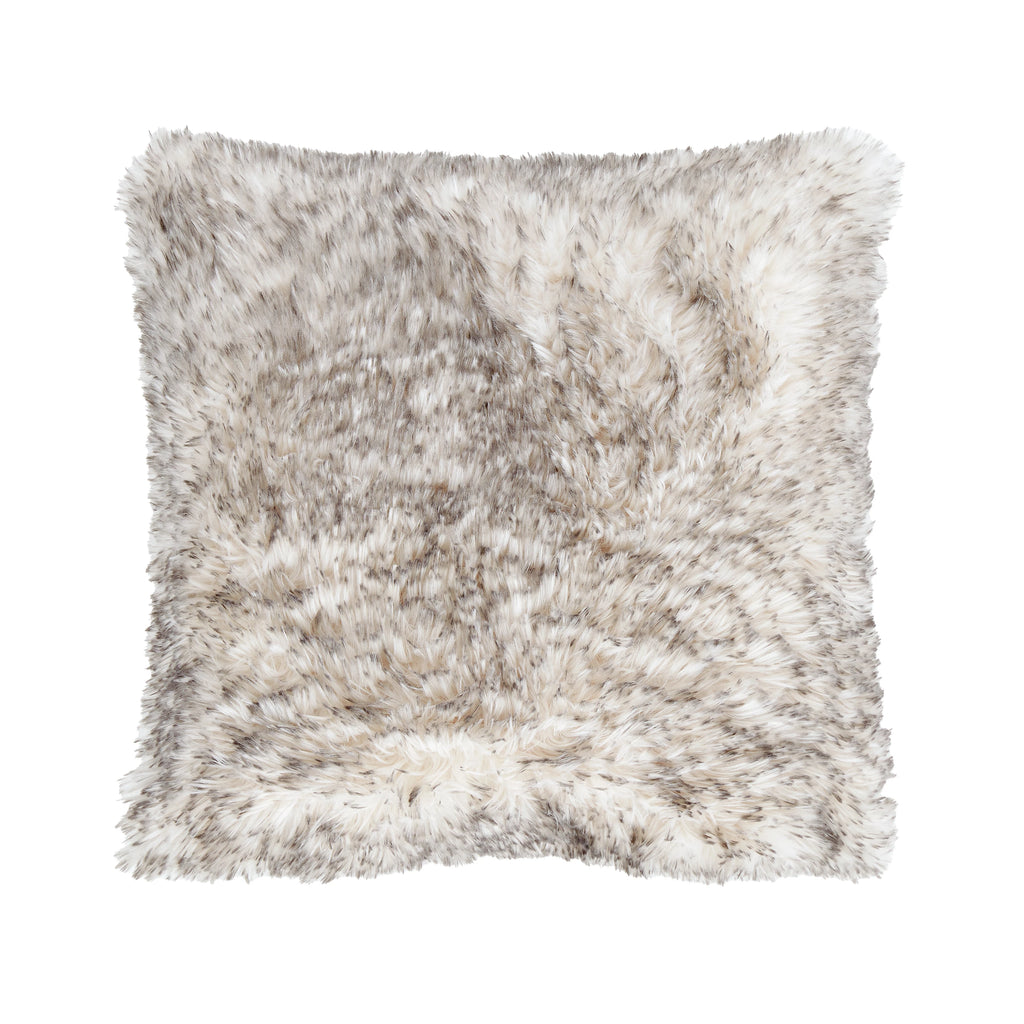 Catherine Lansfield Arctic Fox Cosy Faux Fur 45x45cm Cushion Grey
