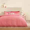 Catherine Lansfield Red Bamford Gingham Check Reversible Duvet Cover Set