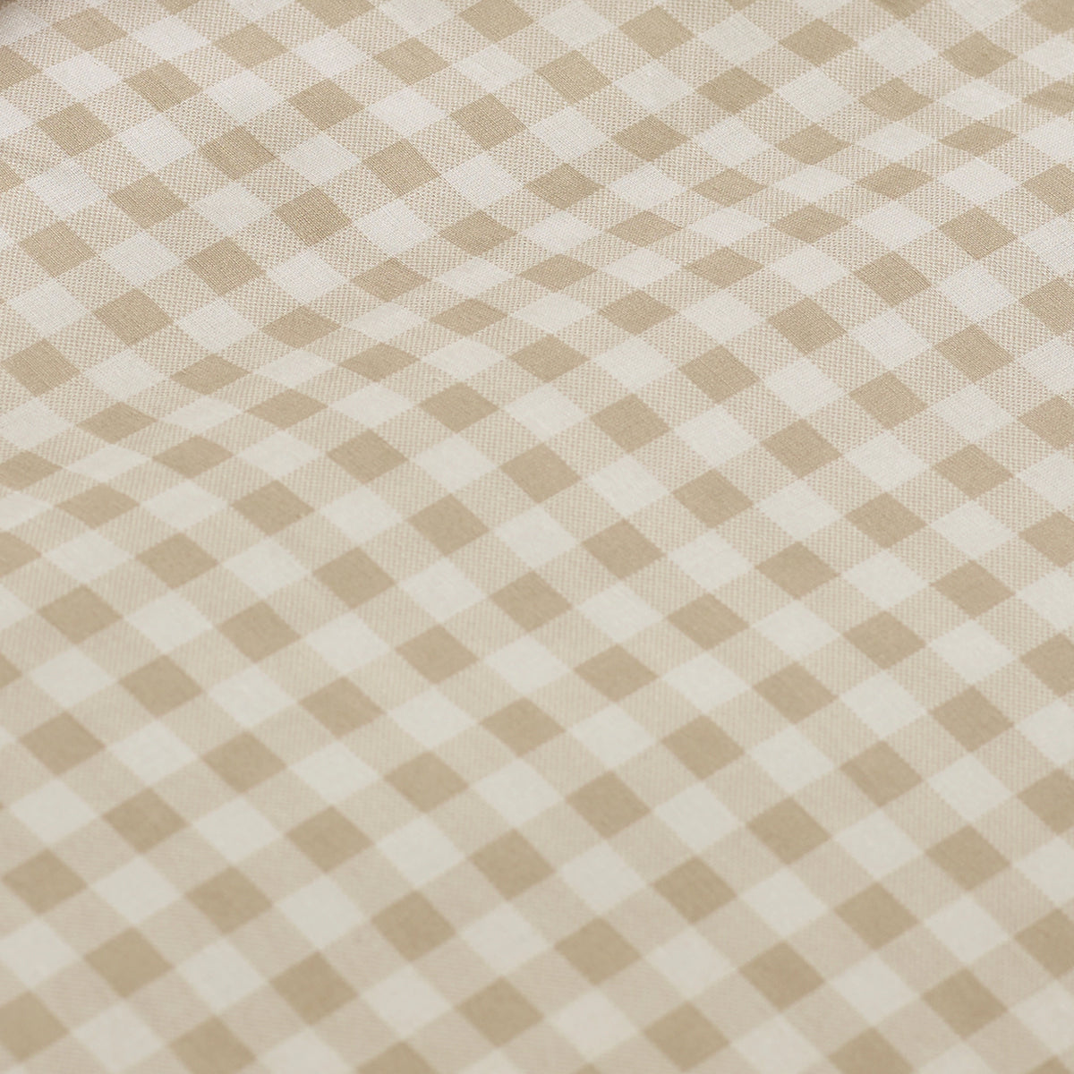 Catherine Lansfield Bamford Gingham Check Fitted Sheet Natural