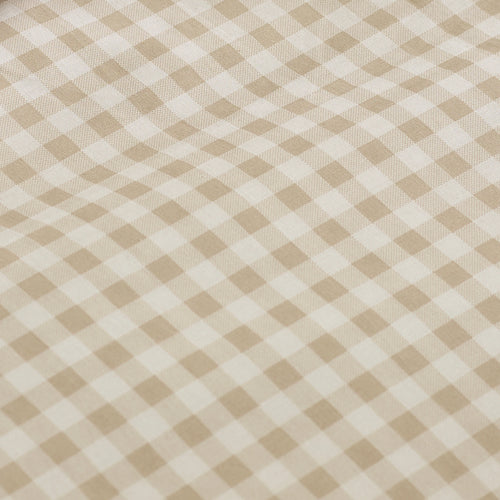 Catherine Lansfield Bamford Gingham Check Fitted Sheet Natural