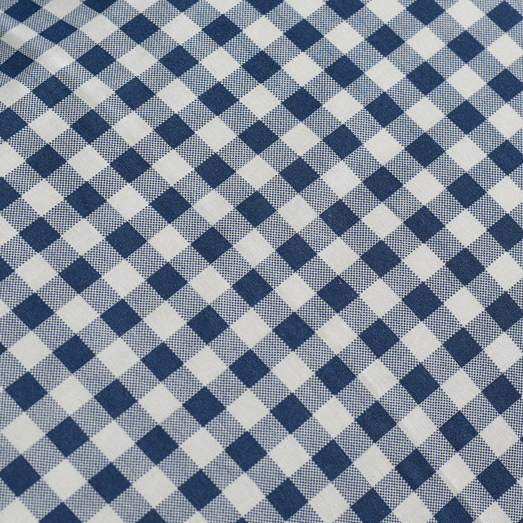 Catherine Lansfield Bamford Gingham Check Fitted Sheet Navy Blue