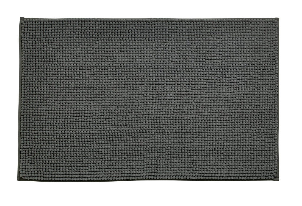 Catherine Lansfield Bathroom Bobble Bath Mat Charcoal