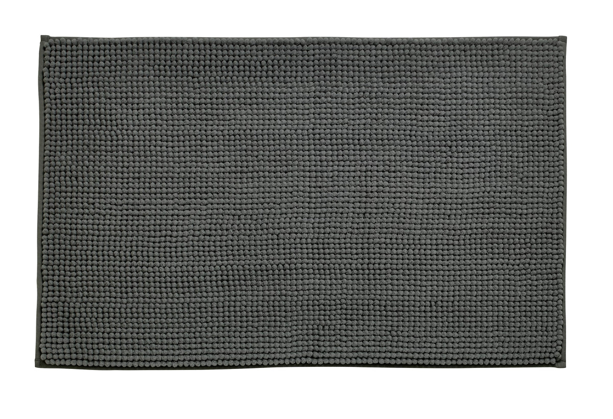 Catherine Lansfield Bathroom Bobble Bath Mat Charcoal