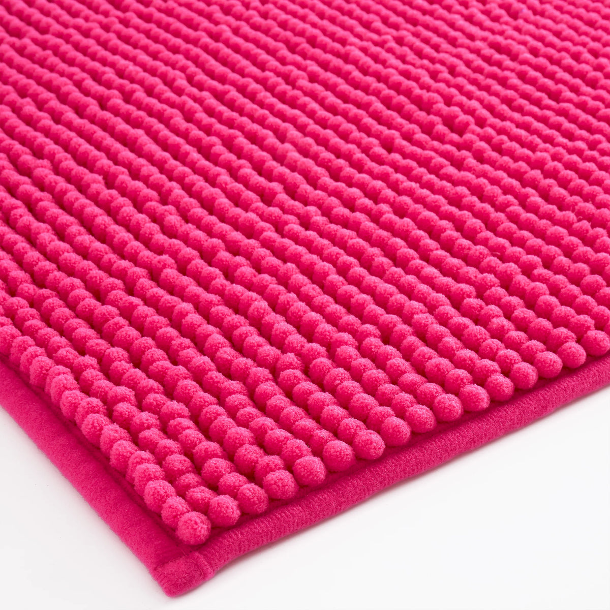 Catherine Lansfield Bathroom Bobble Bath Mat Hot Pink