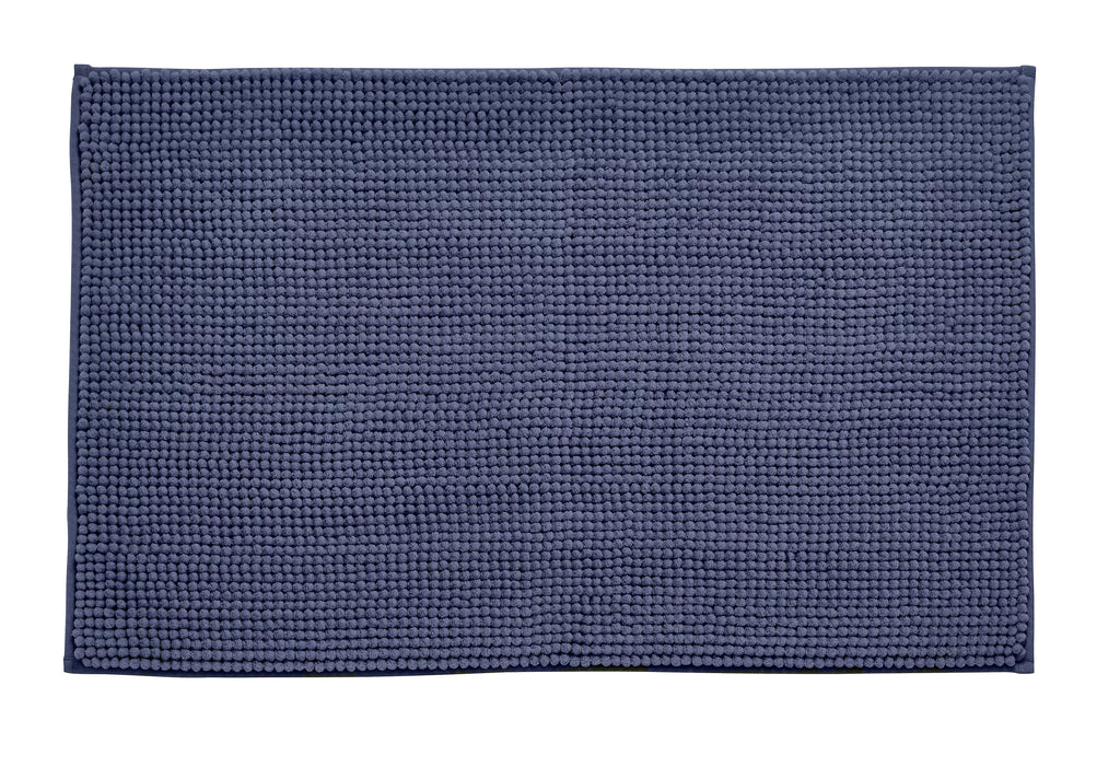 Catherine Lansfield Bathroom Bobble Bath Mat Navy