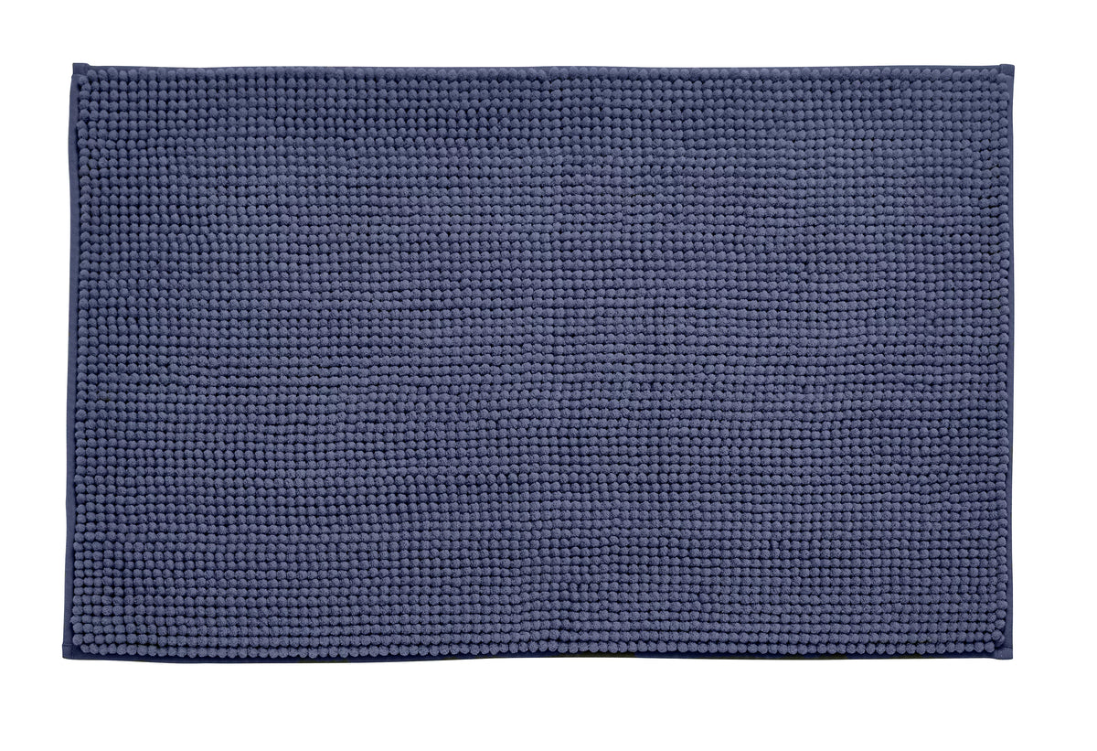Catherine Lansfield Bathroom Bobble Bath Mat Navy