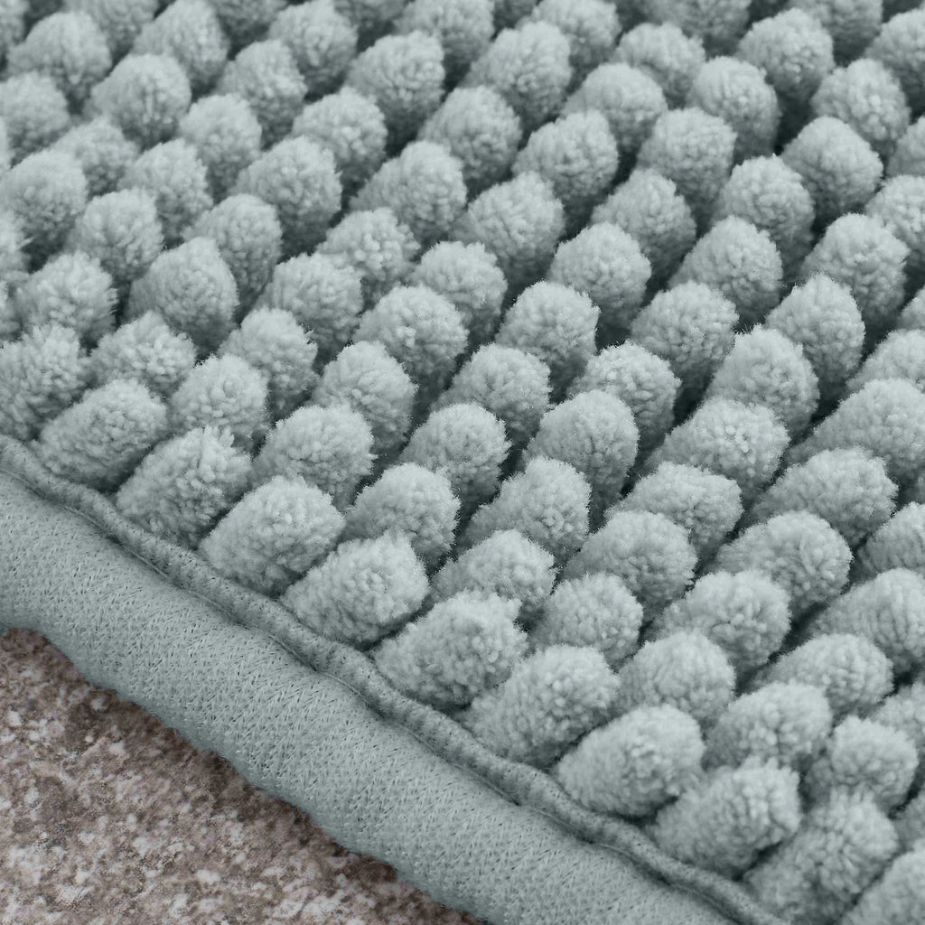 Catherine Lansfield Bathroom Bobble Bath Mat Sage Green