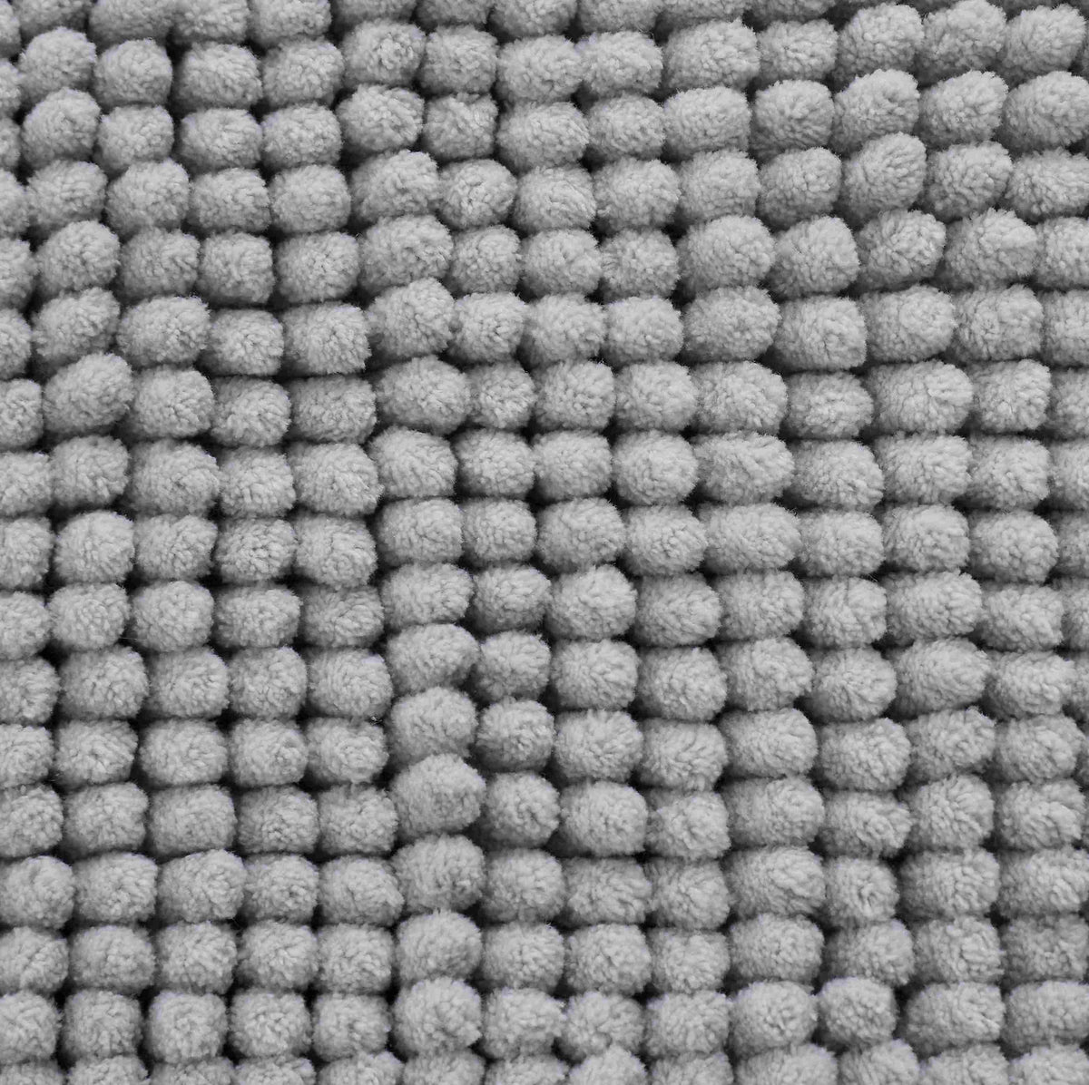 Catherine Lansfield Bathroom Bobble Bath Mat Silver
