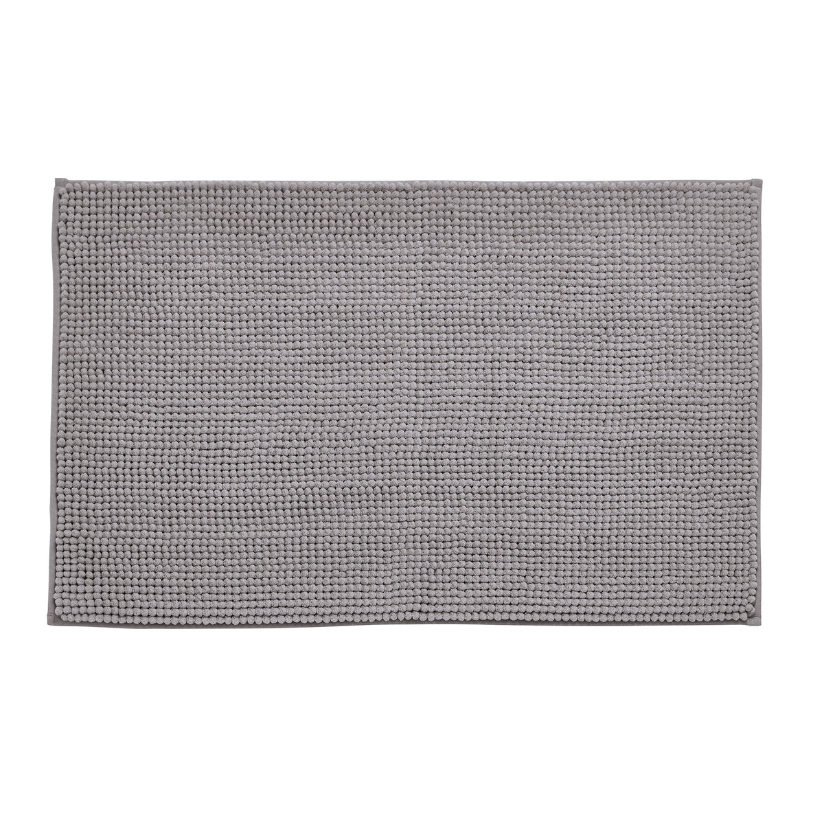 Catherine Lansfield Bathroom Bobble Bath Mat Silver