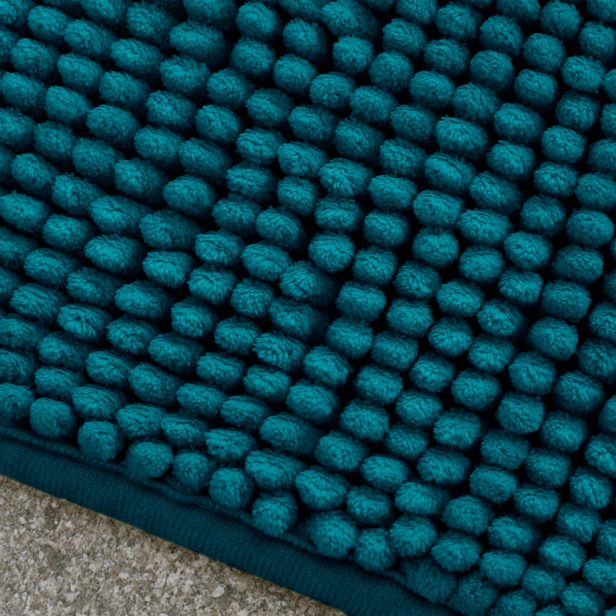 Catherine Lansfield Bathroom Bobble Bath Mat Teal