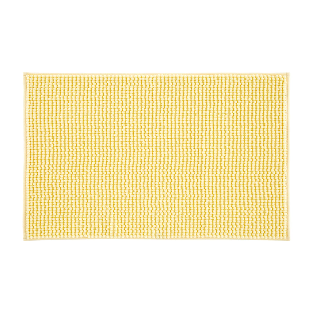 Catherine Lansfield Bathroom Bobble Bath Mat Yellow