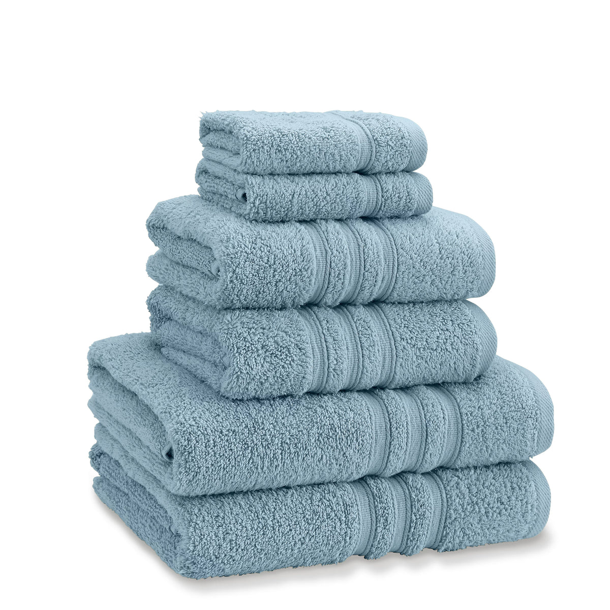 Catherine Lansfield Zero Twist 6 Piece Towel Bale Set Blue