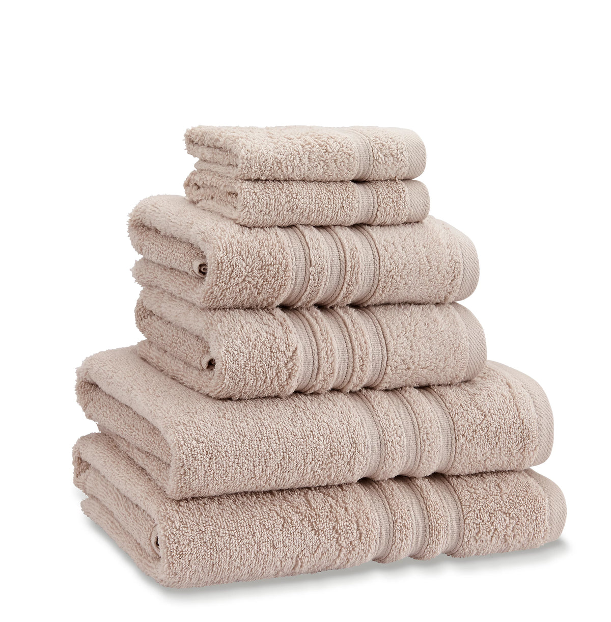 Catherine Lansfield Zero Twist 6 Piece Towel Bale Set Natural
