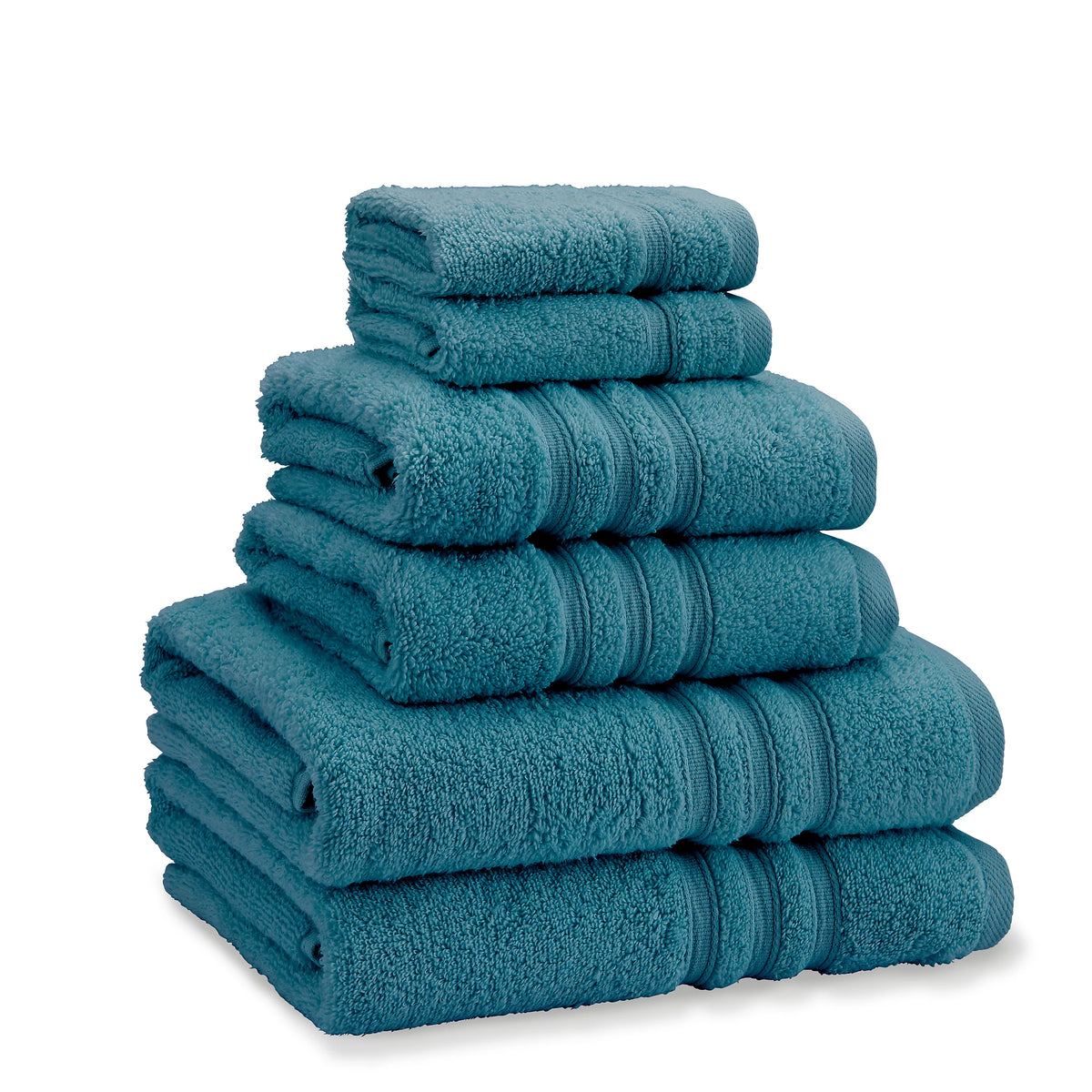 Catherine Lansfield Zero Twist 6 Piece Towel Bale Set Teal
