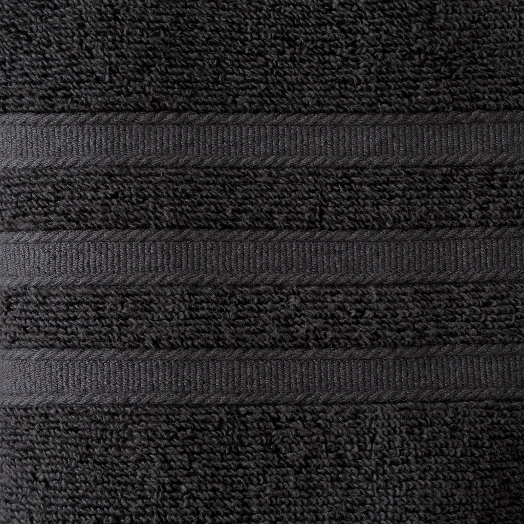 Catherine Lansfield Bathroom Zero Twist 500 GSM Soft & Absorbent Cotton Bath Sheet Pair in Charcoal