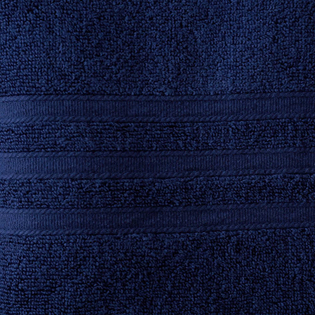 Catherine Lansfield Bathroom Zero Twist 500 GSM Soft & Absorbent Cotton Bath Sheet Pair in Navy