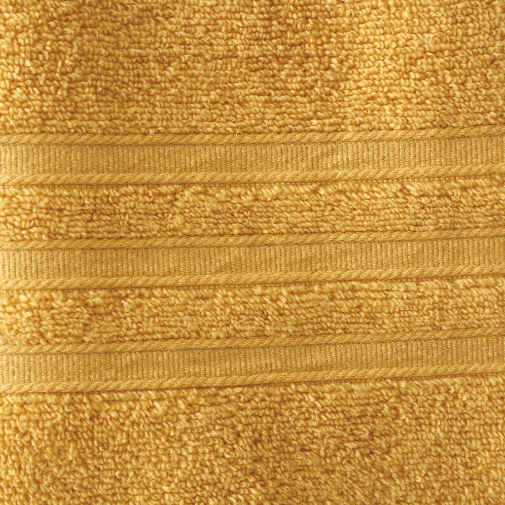 Catherine Lansfield Bathroom Zero Twist 500 GSM Soft & Absorbent Cotton Bath Sheet Pair in Ochre