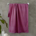 Catherine Lansfield Bathroom Zero Twist 500 GSM Soft & Absorbent Cotton Bath Sheet Pair in Raspberry