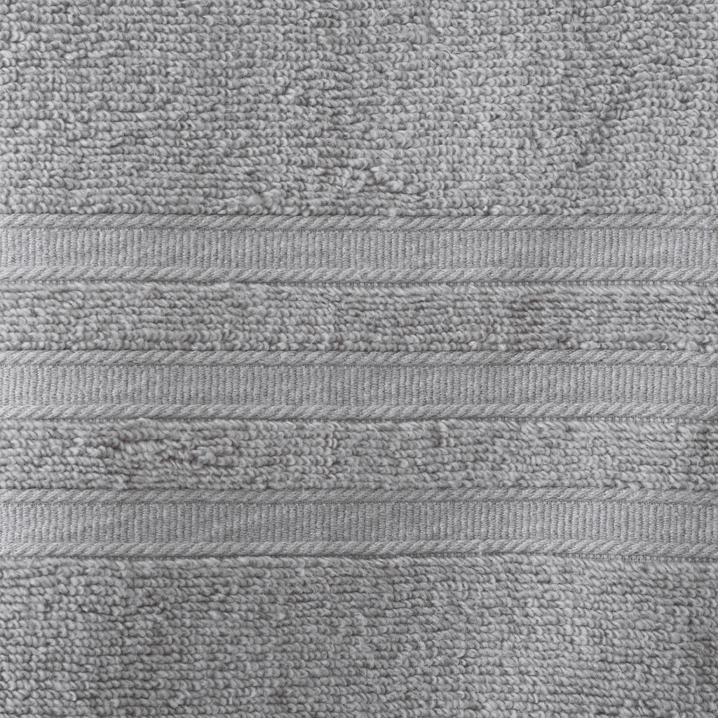 Catherine Lansfield Bathroom Zero Twist 500 GSM Soft & Absorbent Cotton Bath Sheet Pair in Silver