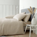 Catherine Lansfield Brushed Cotton Duvet Cover Set Cream