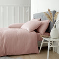 Catherine Lansfield Brushed Cotton Duvet Cover Set Pink