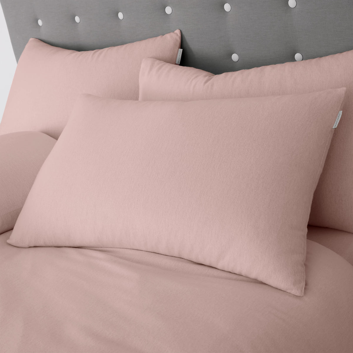 Catherine Lansfield Brushed Cotton Duvet Cover Set Pink