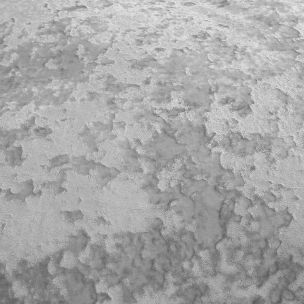 Catherine Lansfield Crushed Velvet Duvet Cover Set Silver Grey