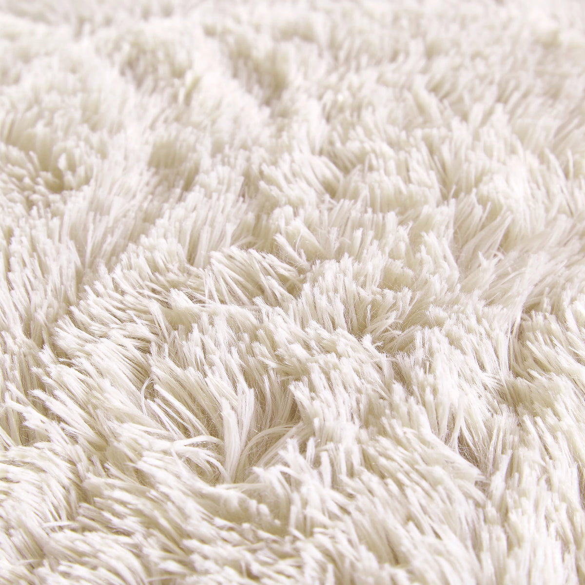 Catherine Lansfield Cuddly Deep Pile Cream Duvet Cover Set