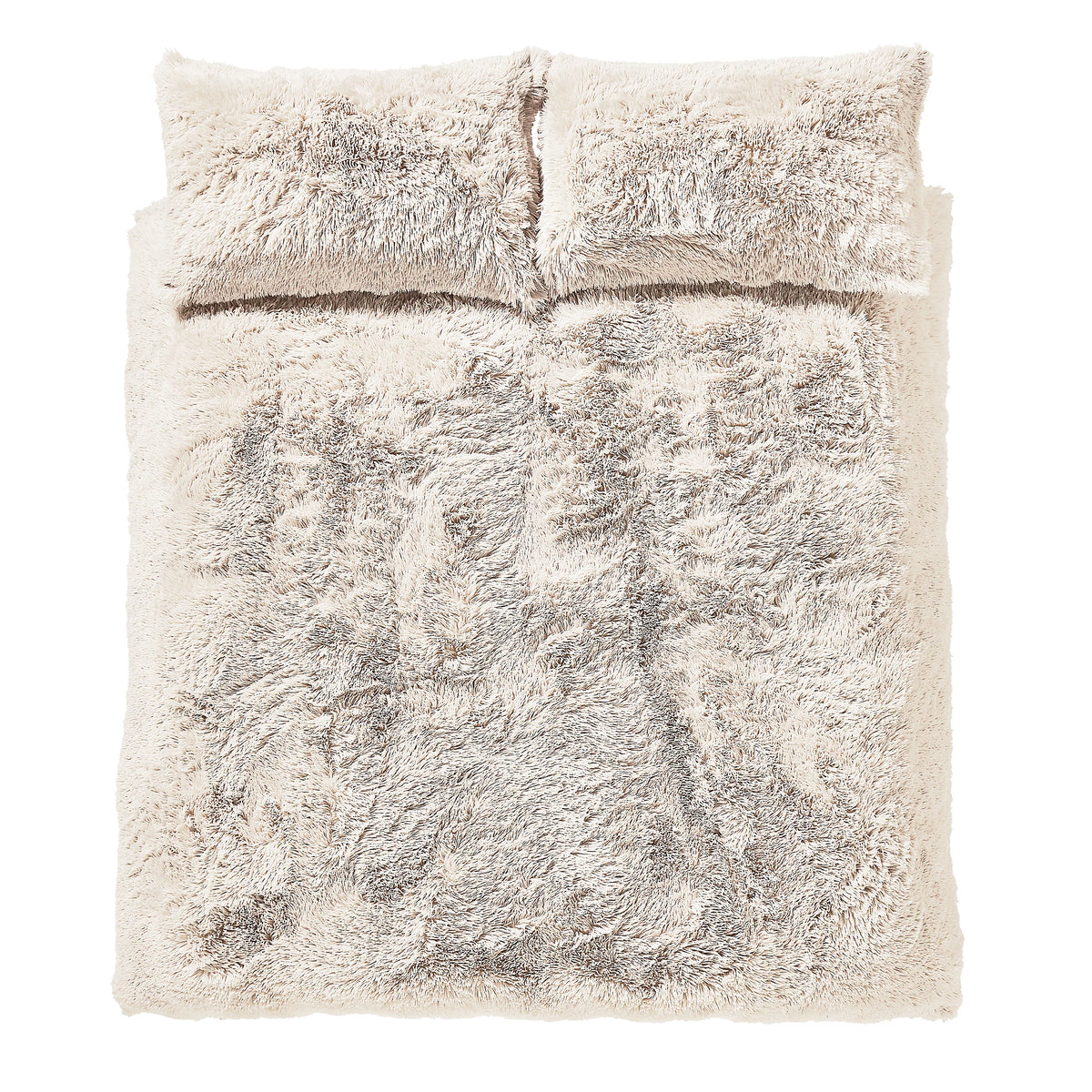 Catherine Lansfield Cuddly Deep Pile Cream Duvet Cover Set