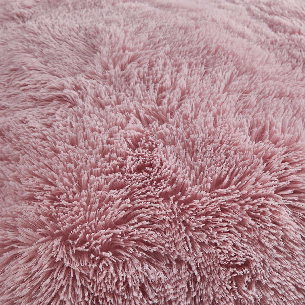 Catherine Lansfield Cuddly Deep Pile Blush Pink Duvet Cover Set