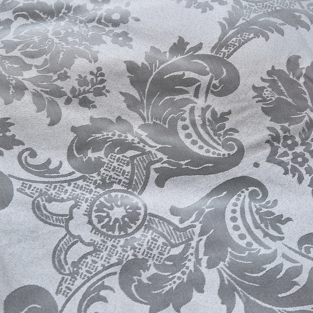 Catherine Lansfield Damask Jacquard Silver Grey Duvet Cover Set