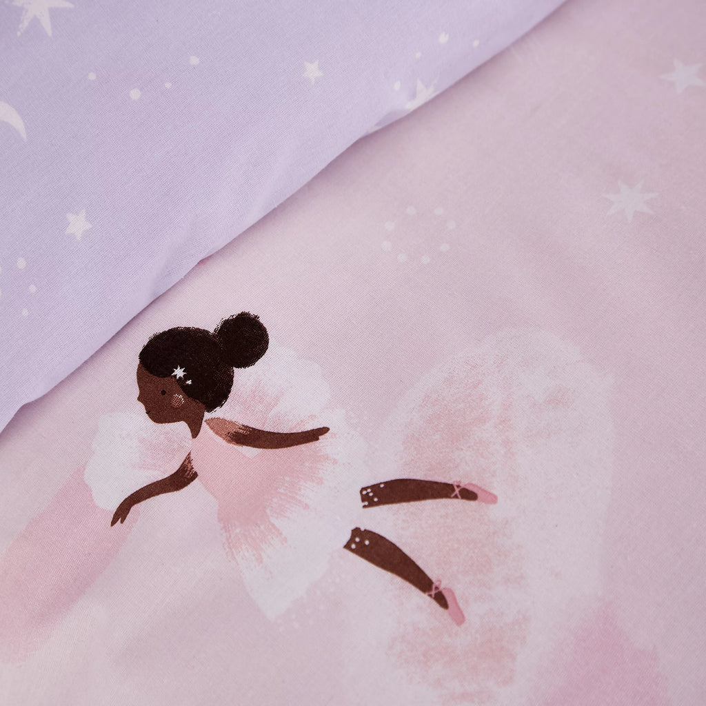 Catherine Lansfield Dancing Fairies Pink Duvet Cover Set