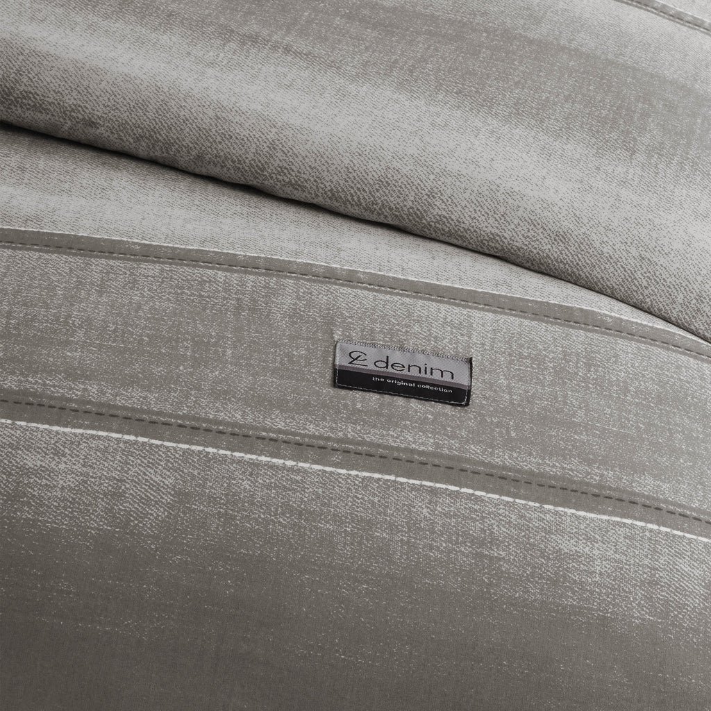 Catherine Lansfield Denim Duvet Cover Set Grey