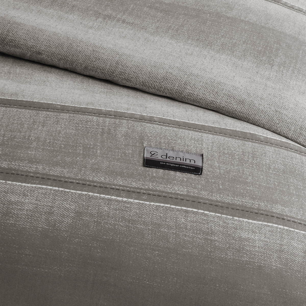 Catherine Lansfield Denim Duvet Cover Set Grey