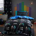 Catherine Lansfield Game Over Reversible Duvet Cover Set in Black
