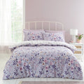 Catherine Lansfield Isadora Floral Reversible Duvet Cover Set Lilac