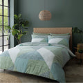 Catherine Lansfield Larsson Geo Duvet Cover Set Green