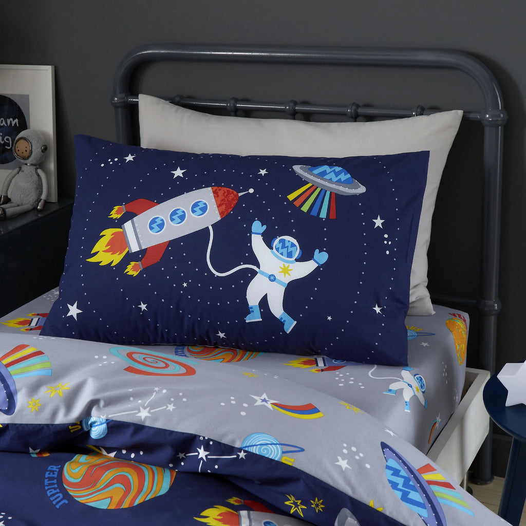 Catherine Lansfield Lost In Space Blue Duvet Cover Set