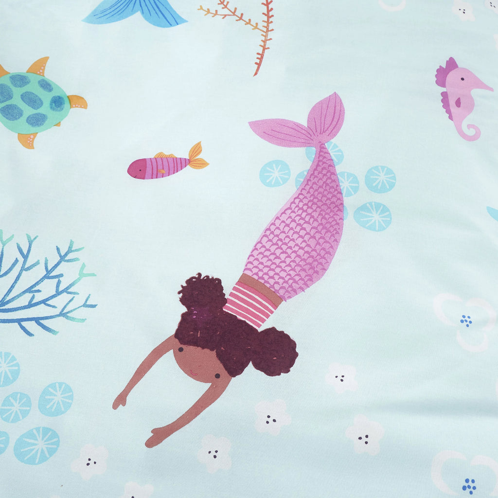 Catherine Lansfield Bedding Mermaid Reversible Duvet Cover Set in Blue